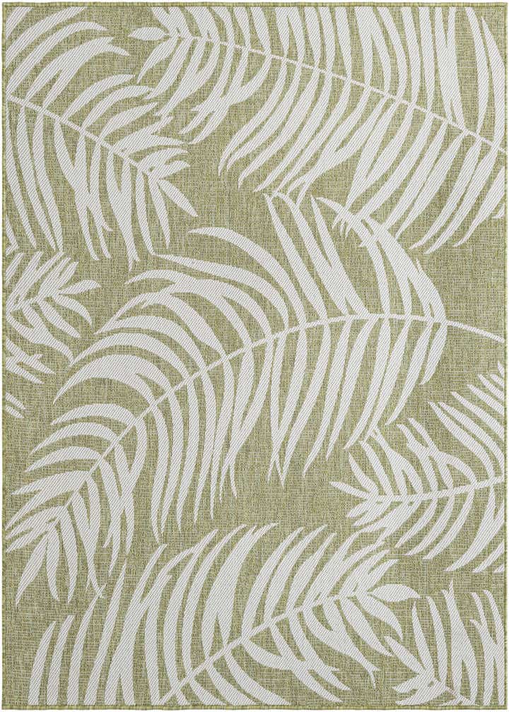 6' x 6' Easy-Clean Botanical Indoor / Outdoor Square Rug