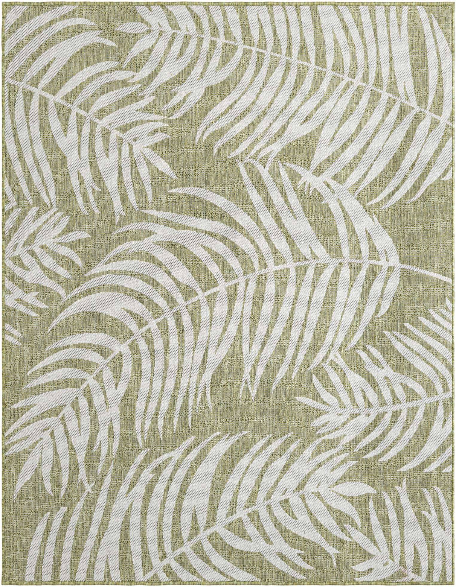6' x 6' Easy-Clean Botanical Indoor / Outdoor Square Rug