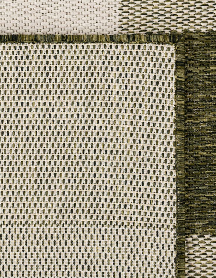 Detail image of 10' x 10' Easy-Clean Checkered Indoor / Outdoor Square Rug