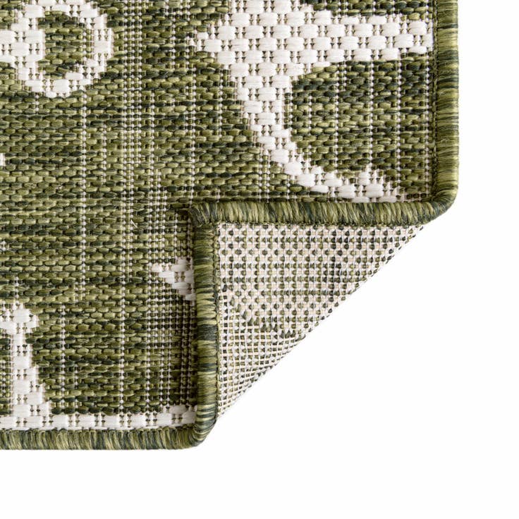 Detail image of 10' x 10' Easy-Clean Coastal Indoor / Outdoor Square Rug