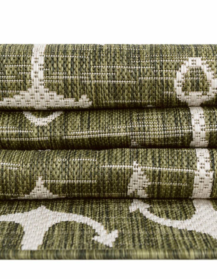 Detail image of 10' x 10' Easy-Clean Coastal Indoor / Outdoor Square Rug