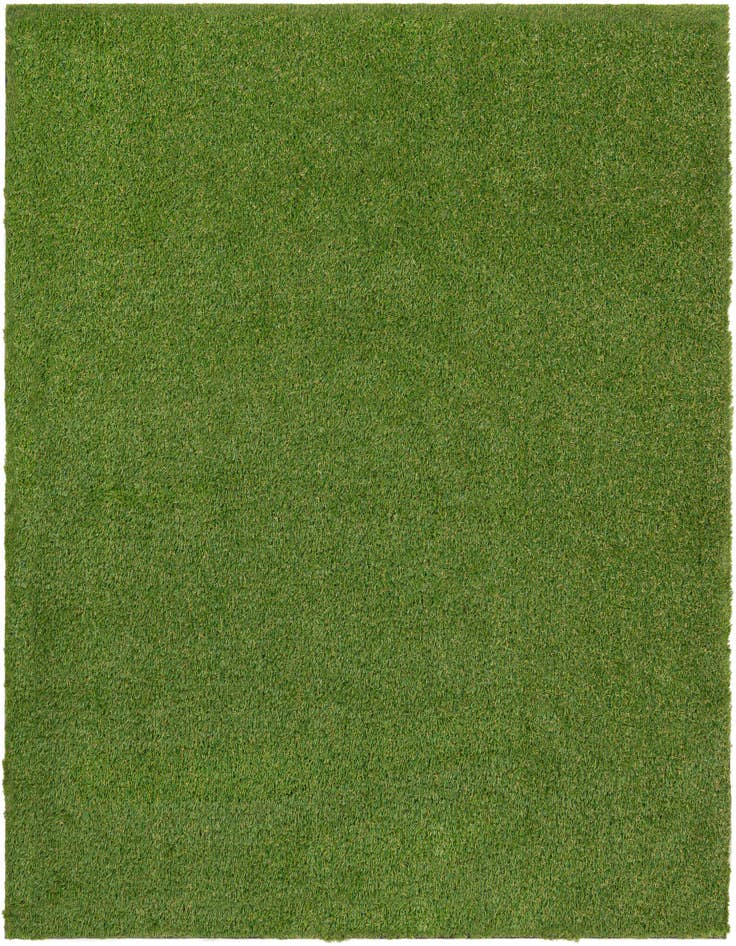 Detail image of 10' x 10' Easy-Clean Grass Indoor / Outdoor Square Rug