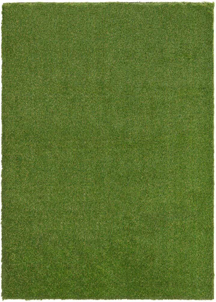 7' 10 x 7' 10 Easy-Clean Grass Indoor / Outdoor Square Rug