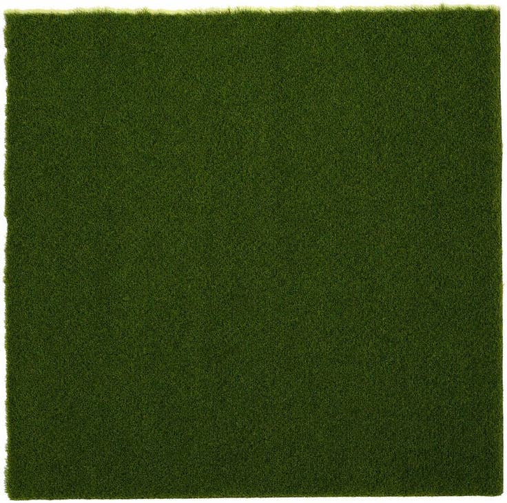 Detail image of 4' x 4' Easy-Clean Grass Indoor / Outdoor Square Rug