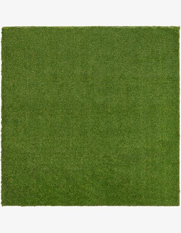 12' x 12' Easy-Clean Grass Indoor / Outdoor Square Rug