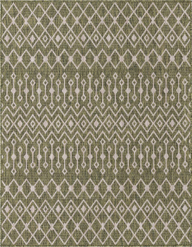 Detail image of 5' 3 x 5' 3 Easy-Clean Lattice Indoor / Outdoor Square Rug