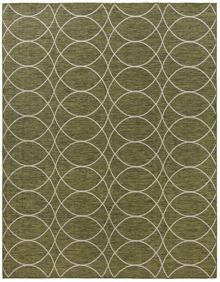 Detail image of 10' x 10' Easy-Clean Lattice Indoor / Outdoor Square Rug