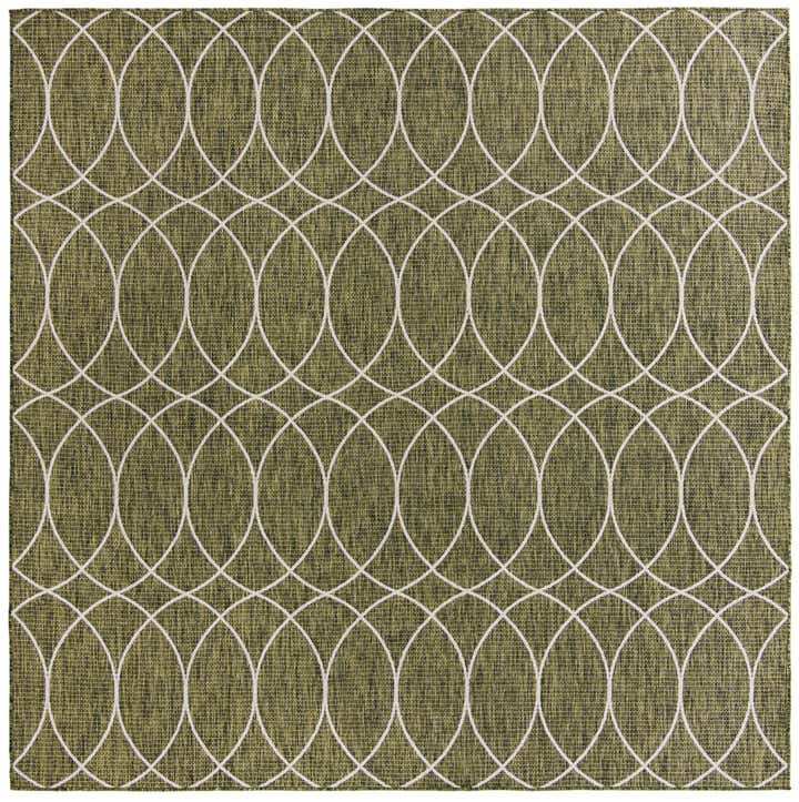 305cm x 305cm Easy-Clean Lattice Indoor / Outdoor Square Rug