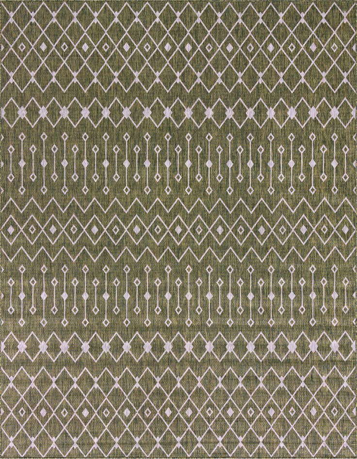 Detail image of 10' 8 x 10' 8 Easy-Clean Lattice Indoor / Outdoor Square Rug