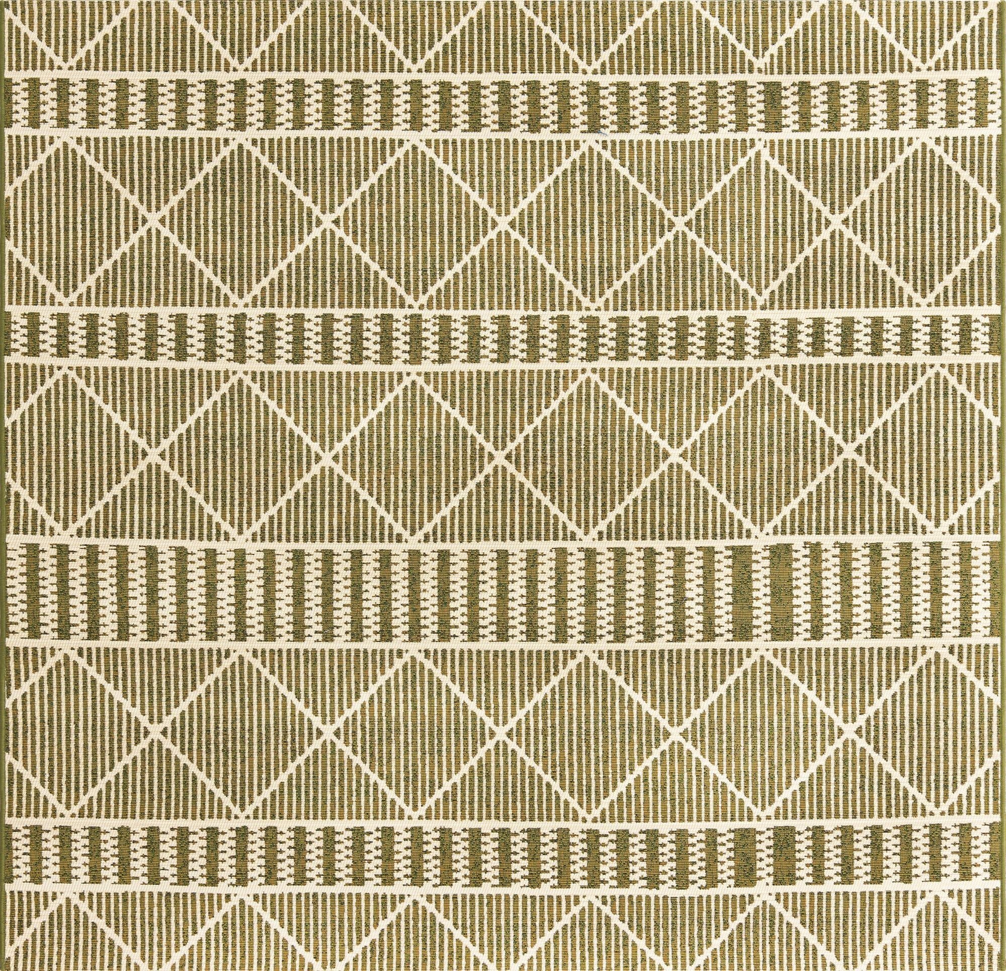 183cm x 183cm  Washable Lattice Indoor / Outdoor Square Rug