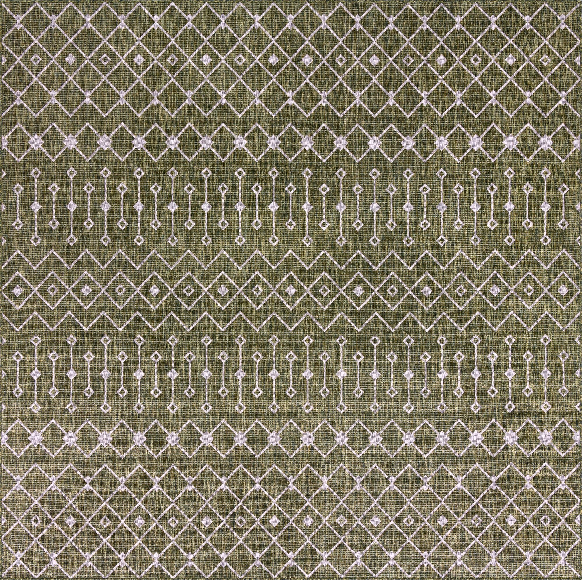 325cm x 325cm  Washable Lattice Indoor / Outdoor Square Rug