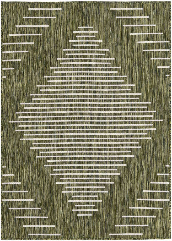 5' 3 x 5' 3 Easy-Clean Modern Indoor / Outdoor Square Rug