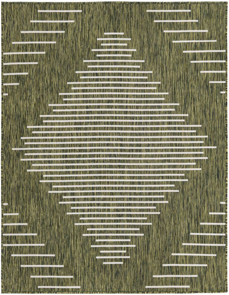 Detail image of 5' 3 x 5' 3 Easy-Clean Modern Indoor / Outdoor Square Rug