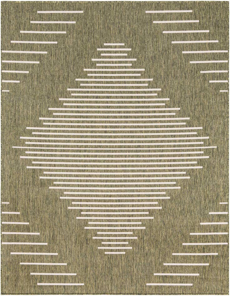 Detail image of 7' x 7' Easy-Clean Modern Indoor / Outdoor Square Rug