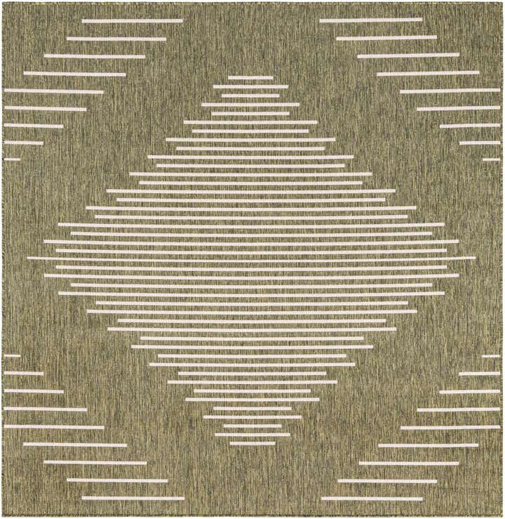 7' x 7' Easy-Clean Modern Indoor / Outdoor Square Rug