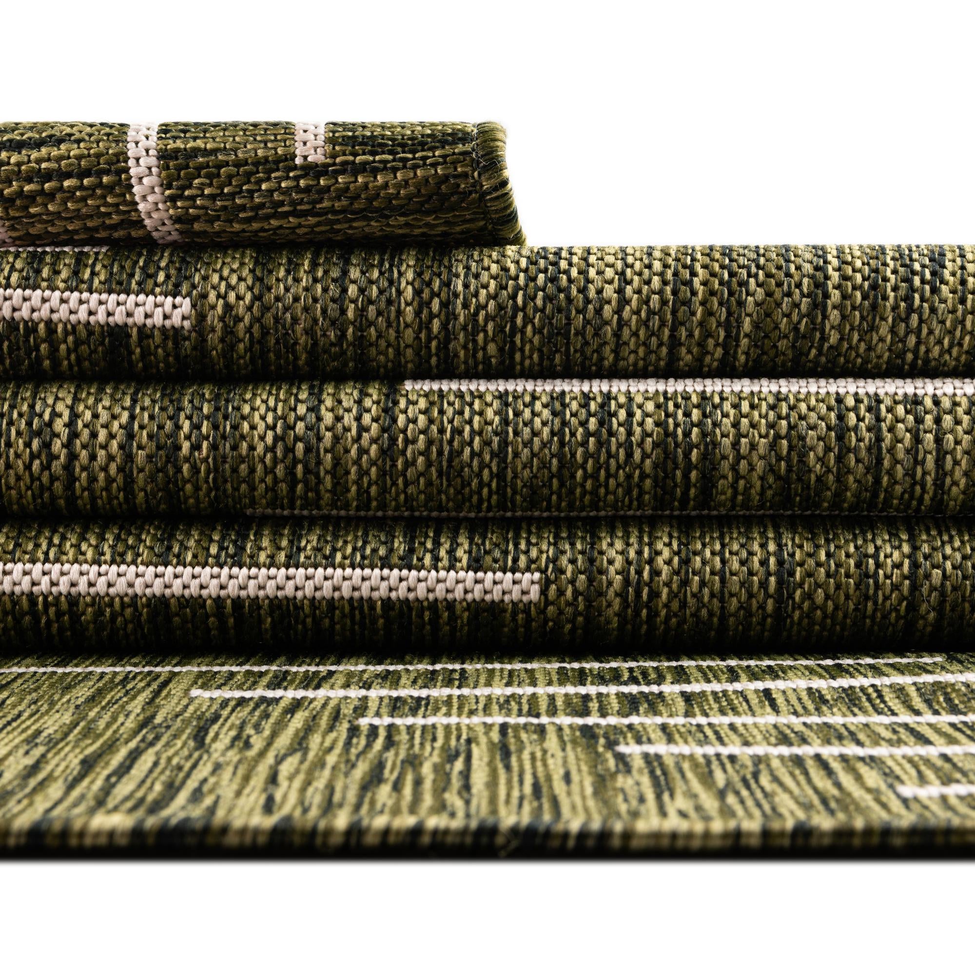 10' 8 x 10' 8 Easy-Clean Modern Indoor / Outdoor Square Rug