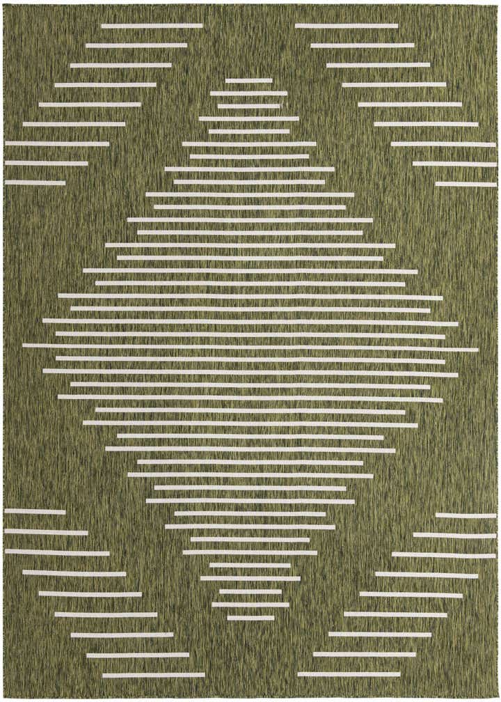 10' 8 x 10' 8 Easy-Clean Modern Indoor / Outdoor Square Rug