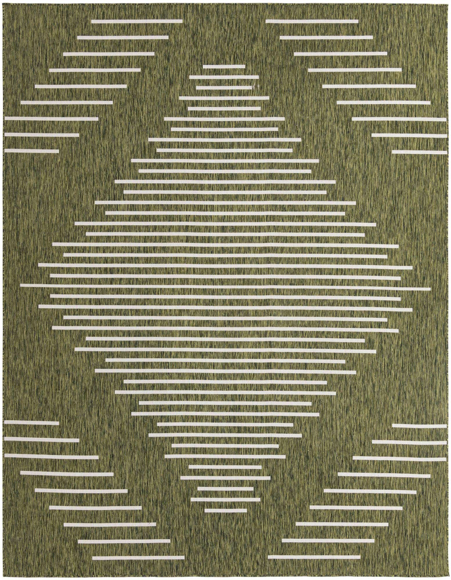 10' 8 x 10' 8 Easy-Clean Modern Indoor / Outdoor Square Rug
