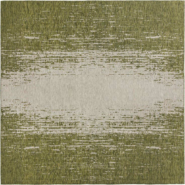 Detail image of 10' 8 x 10' 8 Easy-Clean Modern Indoor / Outdoor Square Rug