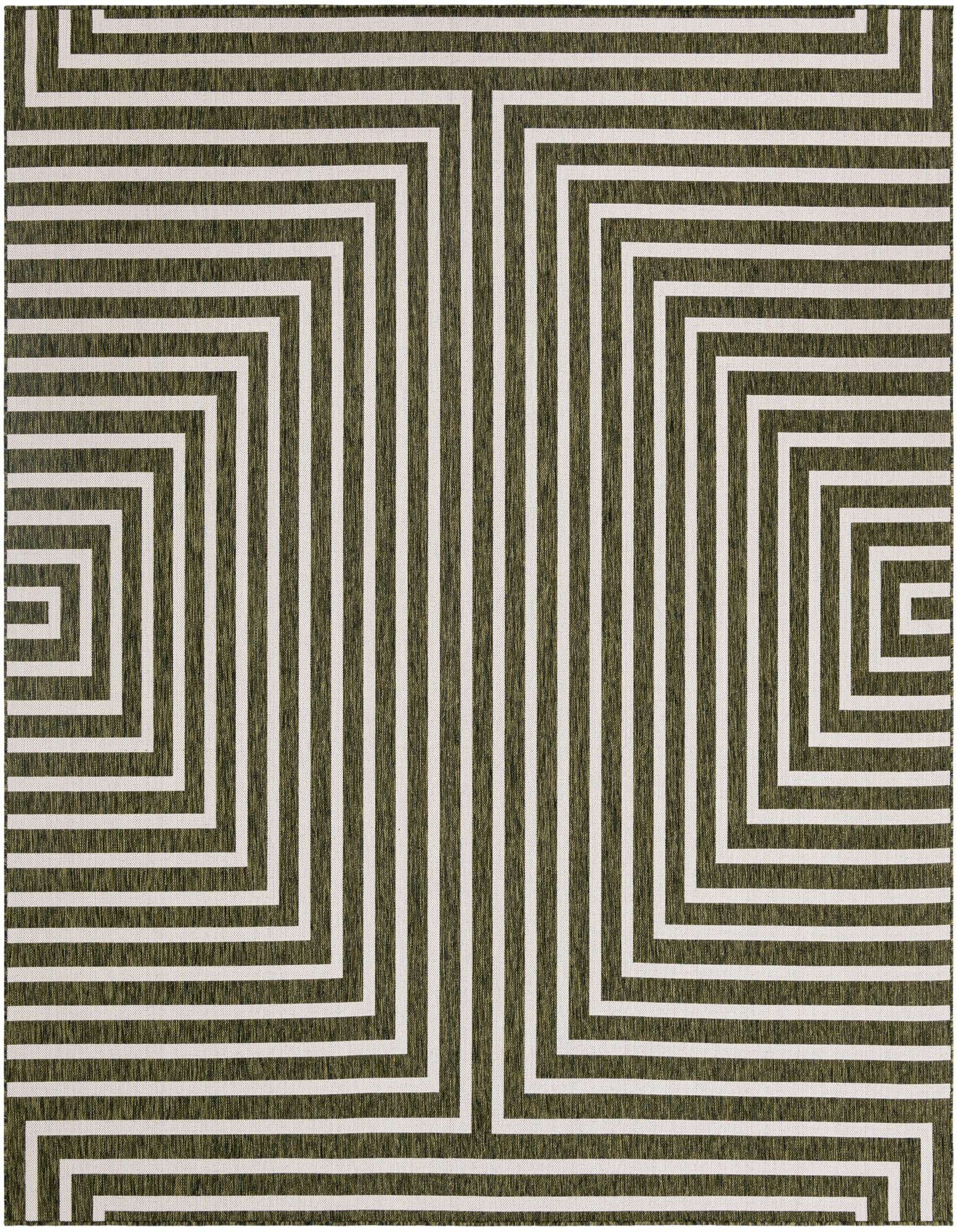 10' x 10' Easy-Clean Modern Indoor / Outdoor Square Rug
