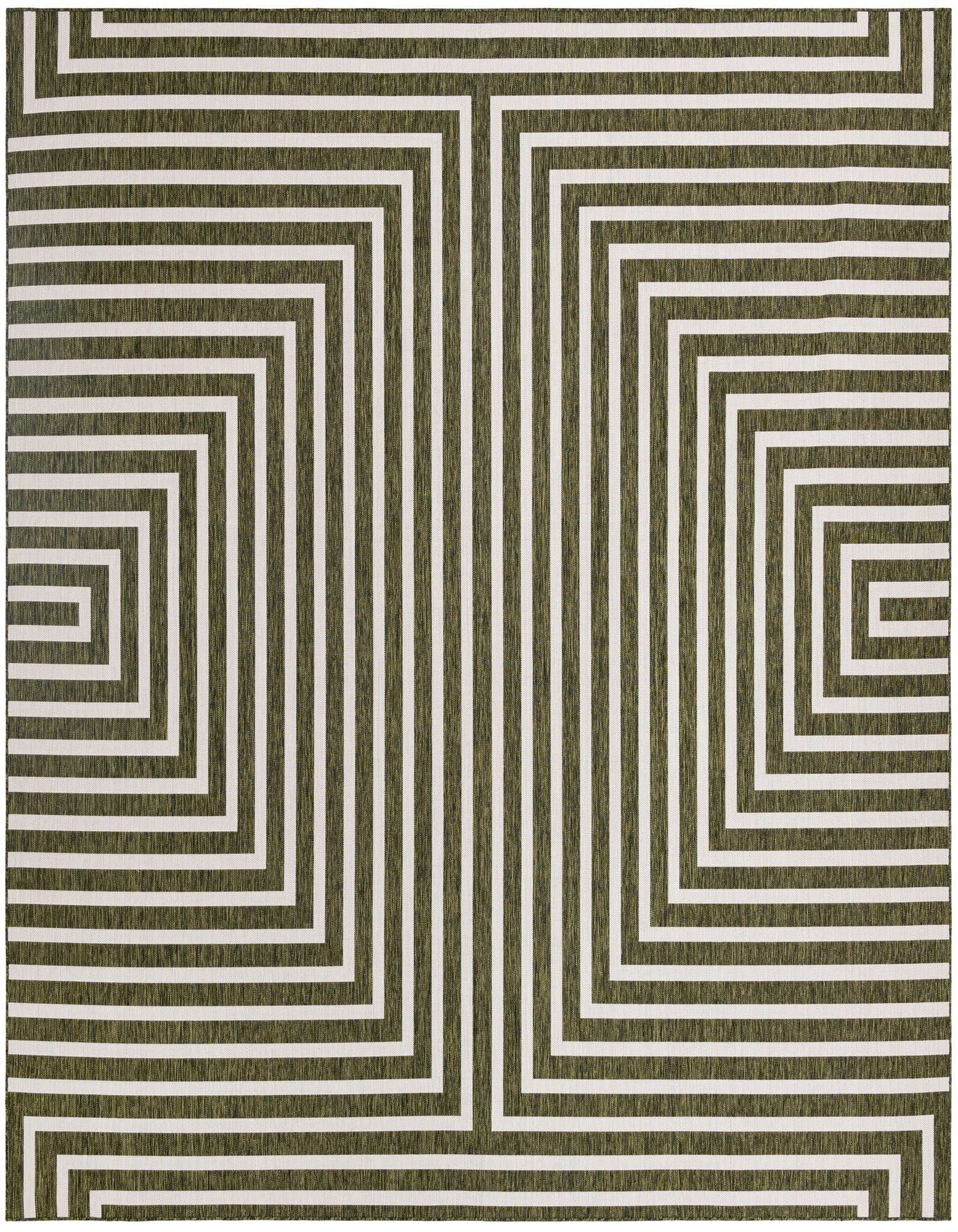 12' x 12' Easy-Clean Modern Indoor / Outdoor Square Rug