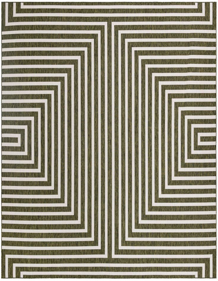 Detail image of 12' x 12' Easy-Clean Modern Indoor / Outdoor Square Rug