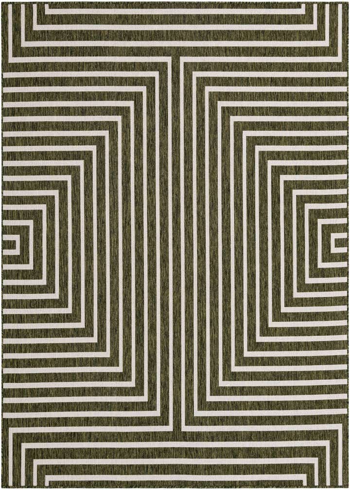 7' 10 x 7' 10 Easy-Clean Modern Indoor / Outdoor Square Rug