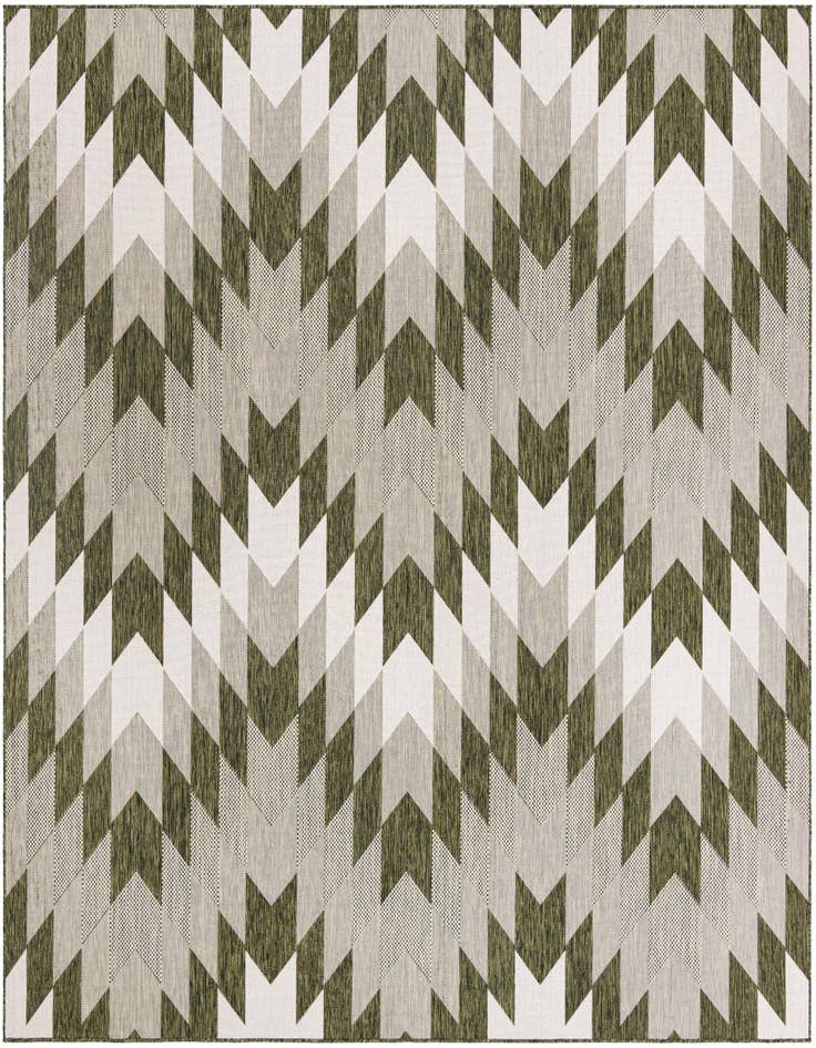 Detail image of 10' x 10' Easy-Clean Modern Indoor / Outdoor Square Rug