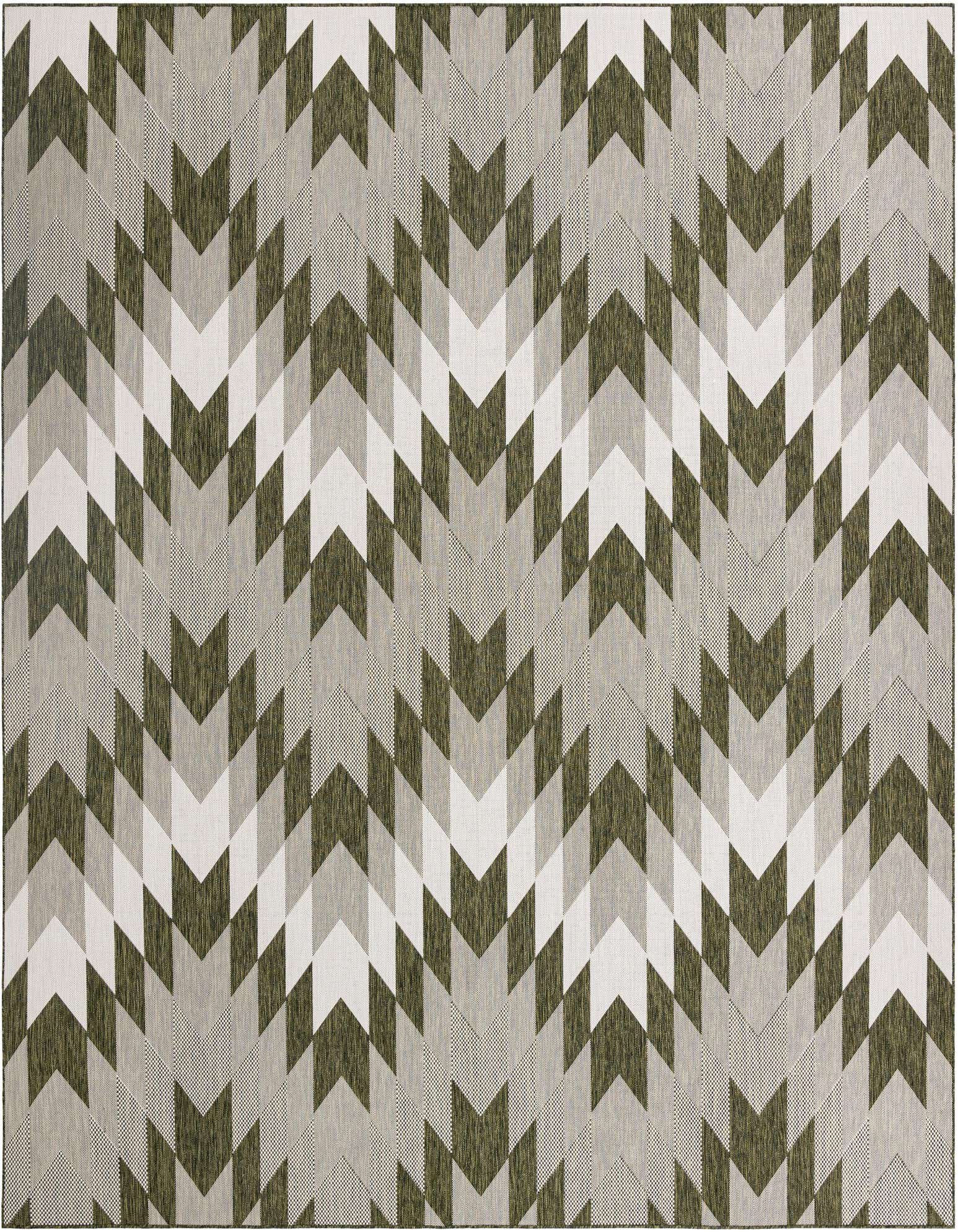 12' x 12' Easy-Clean Modern Indoor / Outdoor Square Rug