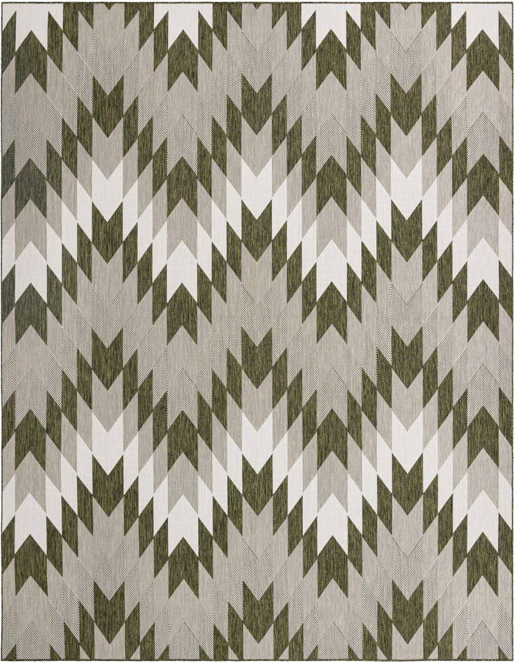 Detail image of 12' x 12' Easy-Clean Modern Indoor / Outdoor Square Rug