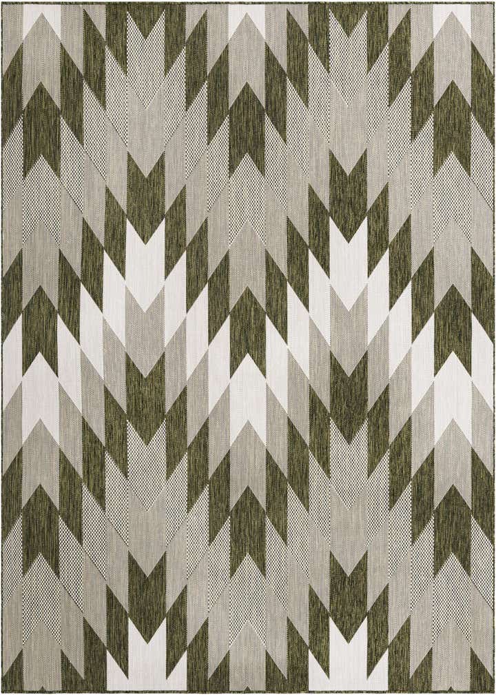 7' 10 x 7' 10 Easy-Clean Modern Indoor / Outdoor Square Rug