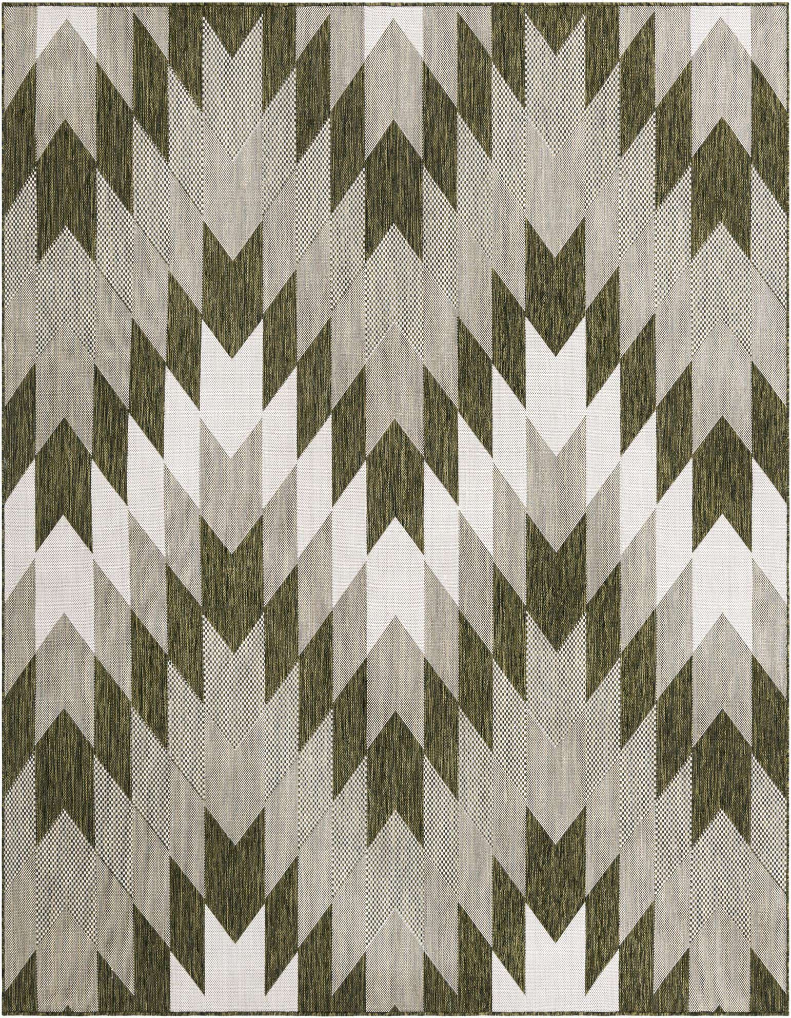 7' 10 x 7' 10 Easy-Clean Modern Indoor / Outdoor Square Rug