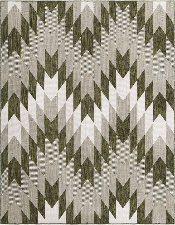 Detail image of 7' 10 x 7' 10 Easy-Clean Modern Indoor / Outdoor Square Rug
