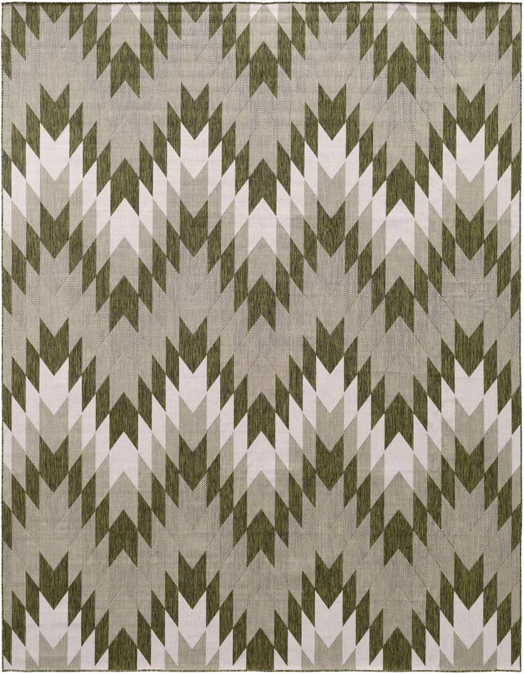 Detail image of 13' x 13' Easy-Clean Modern Indoor / Outdoor Square Rug
