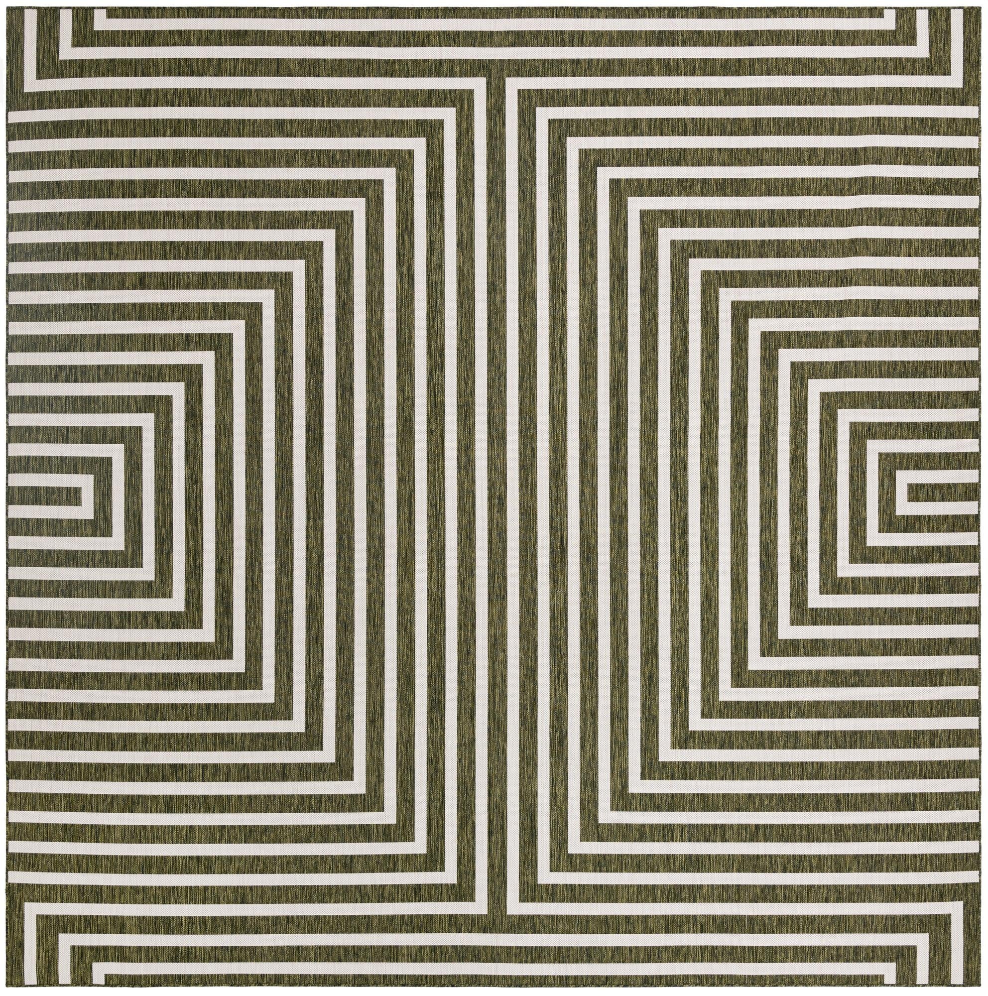 12' x 12'  Washable Modern Indoor / Outdoor Square Rug