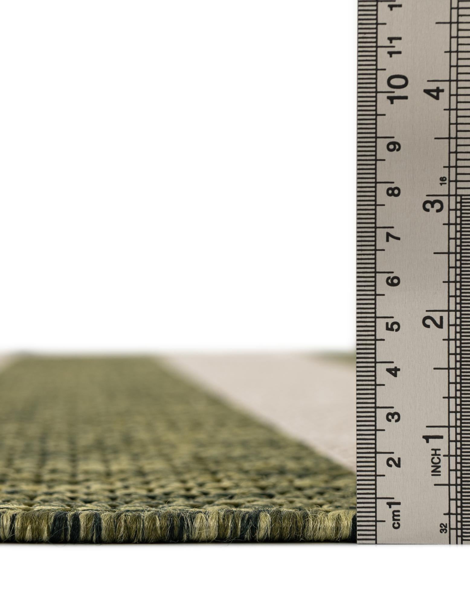 10' x 10' Easy-Clean Ribbon Indoor / Outdoor Square Rug
