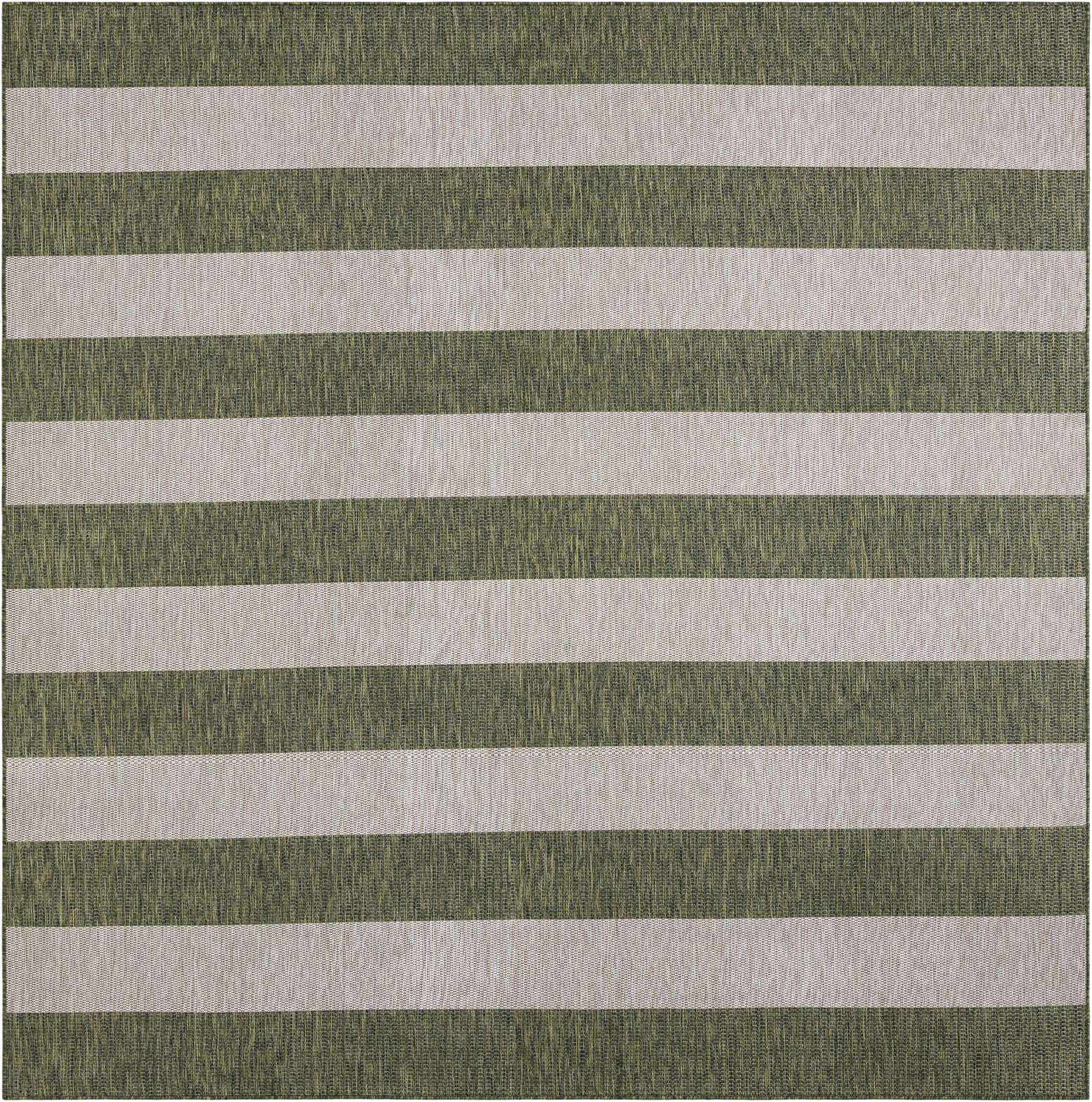 10' x 10' Easy-Clean Ribbon Indoor / Outdoor Square Rug
