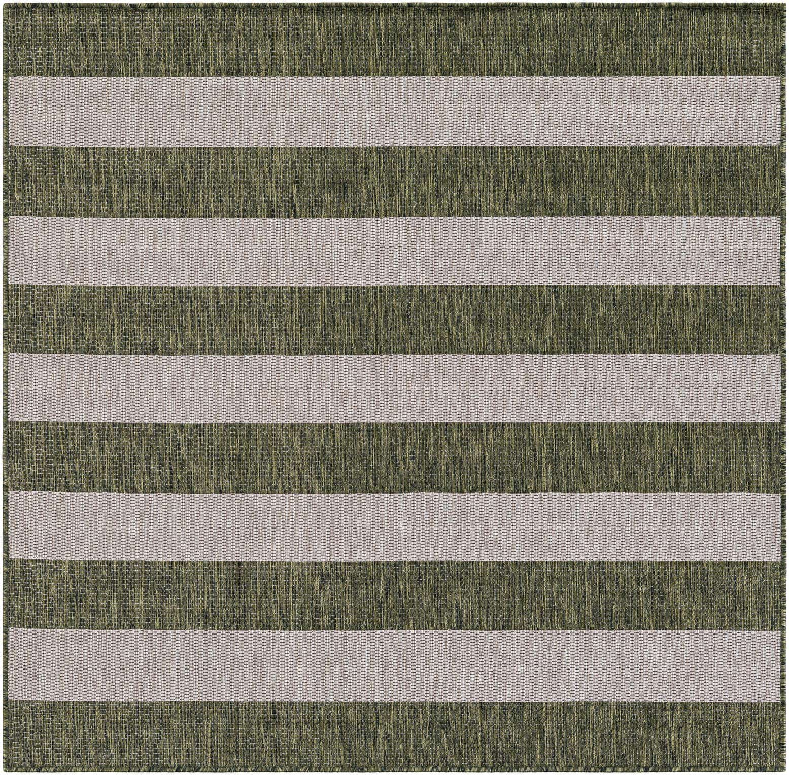 5' 3 x 5' 3 Easy-Clean Ribbon Indoor / Outdoor Square Rug