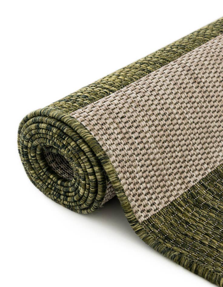 Detail image of 12' x 12' Easy-Clean Ribbon Indoor / Outdoor Square Rug