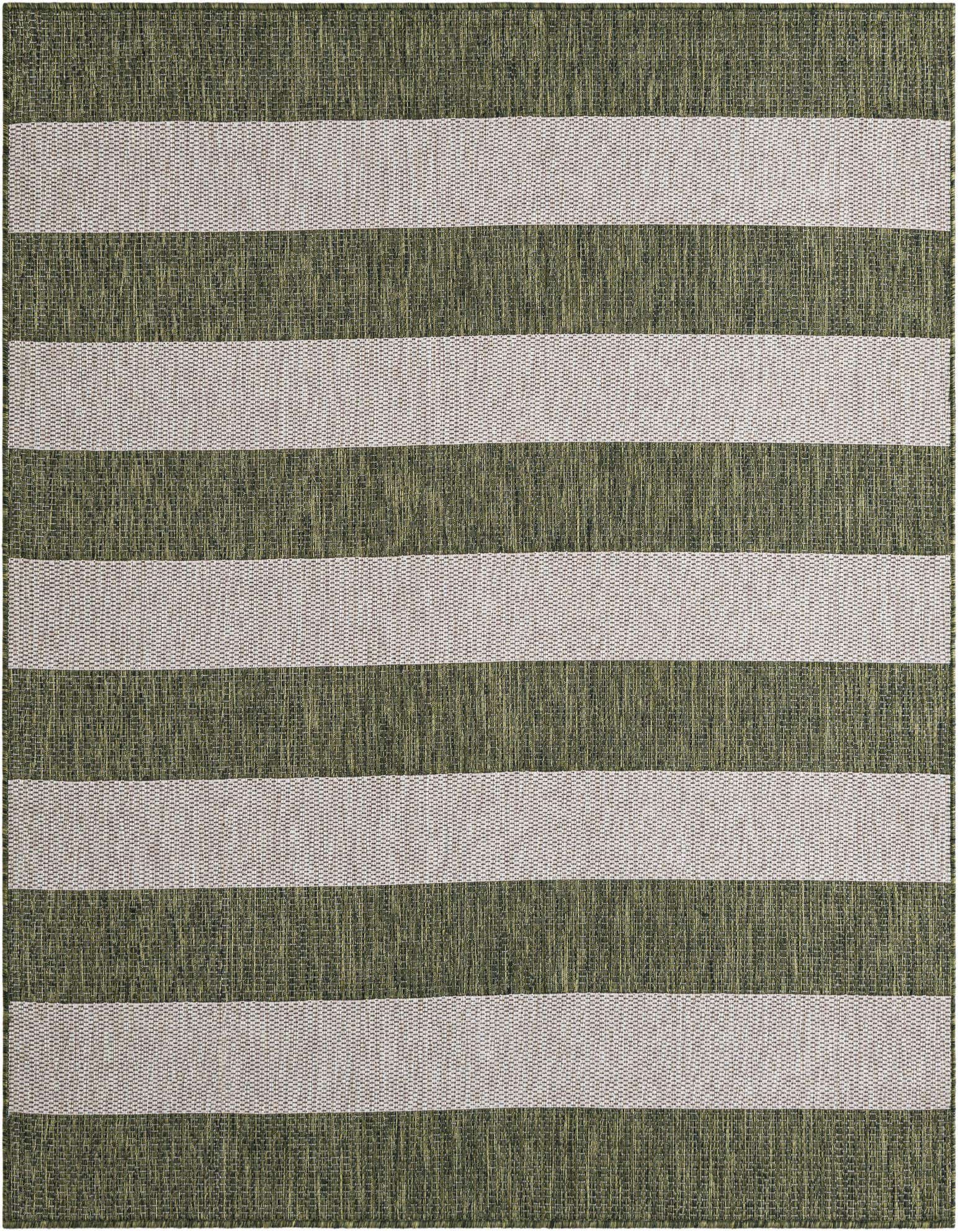 6' x 6' Easy-Clean Ribbon Indoor / Outdoor Square Rug