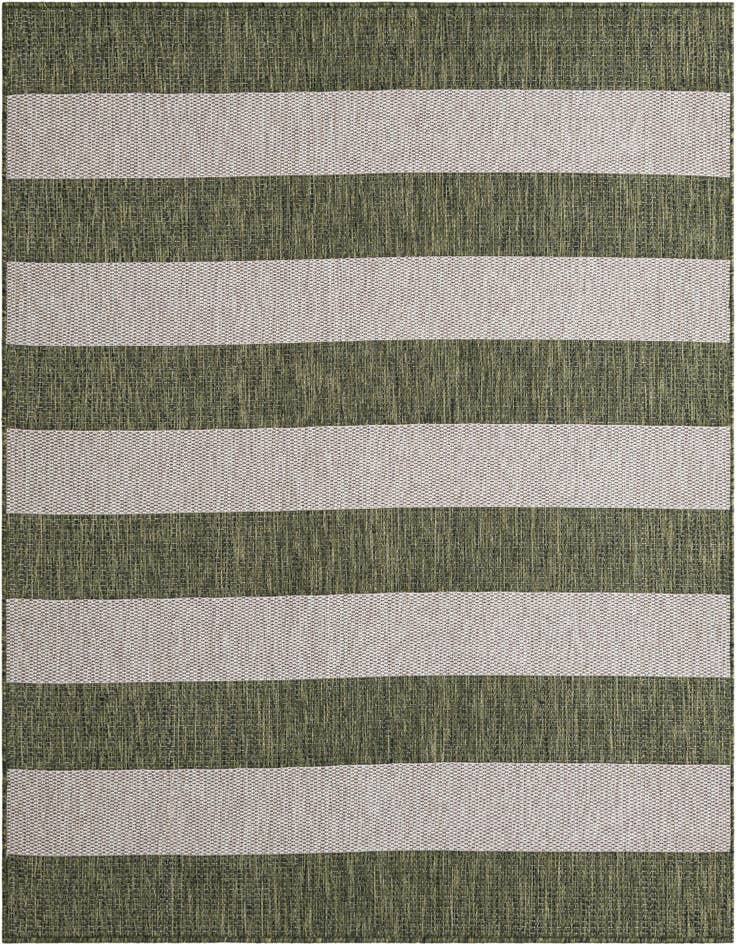 Detail image of 6' x 6' Easy-Clean Ribbon Indoor / Outdoor Square Rug