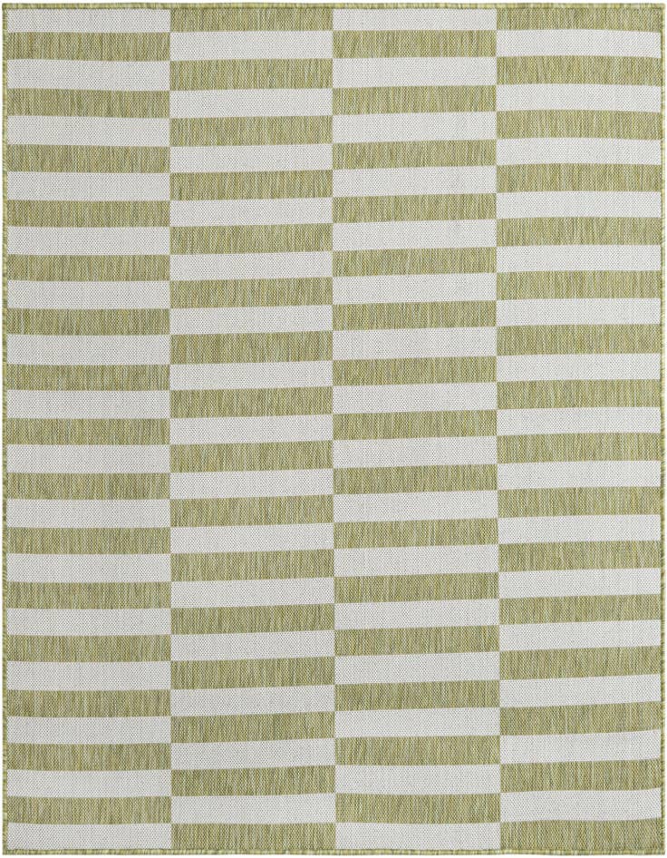 Detail image of 5' 3 x 5' 3 Easy-Clean Ribbon Indoor / Outdoor Square Rug