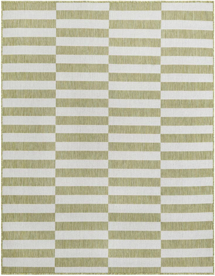 Detail image of 6' x 6' Easy-Clean Ribbon Indoor / Outdoor Square Rug