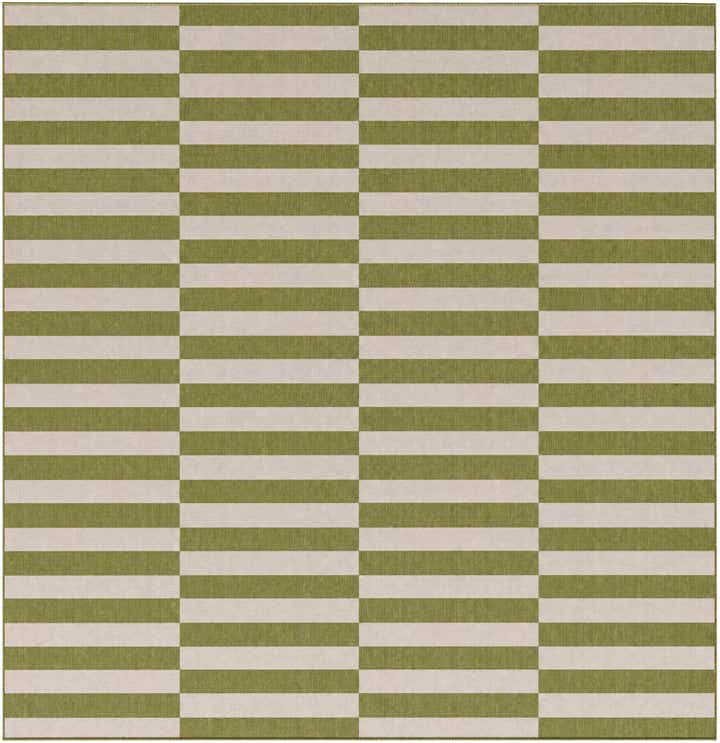 13' x 13' Easy-Clean Ribbon Indoor / Outdoor Square Rug