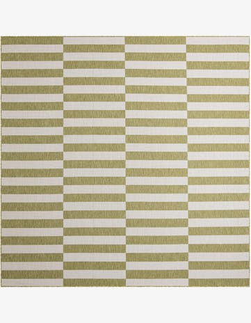 10' x 10' Easy-Clean Ribbon Indoor / Outdoor Square Rug