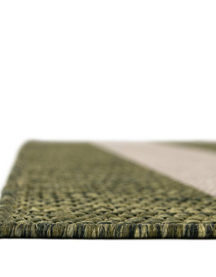 Detail image of 7' 10 x 7' 10 Easy-Clean Striped Indoor / Outdoor Square Rug