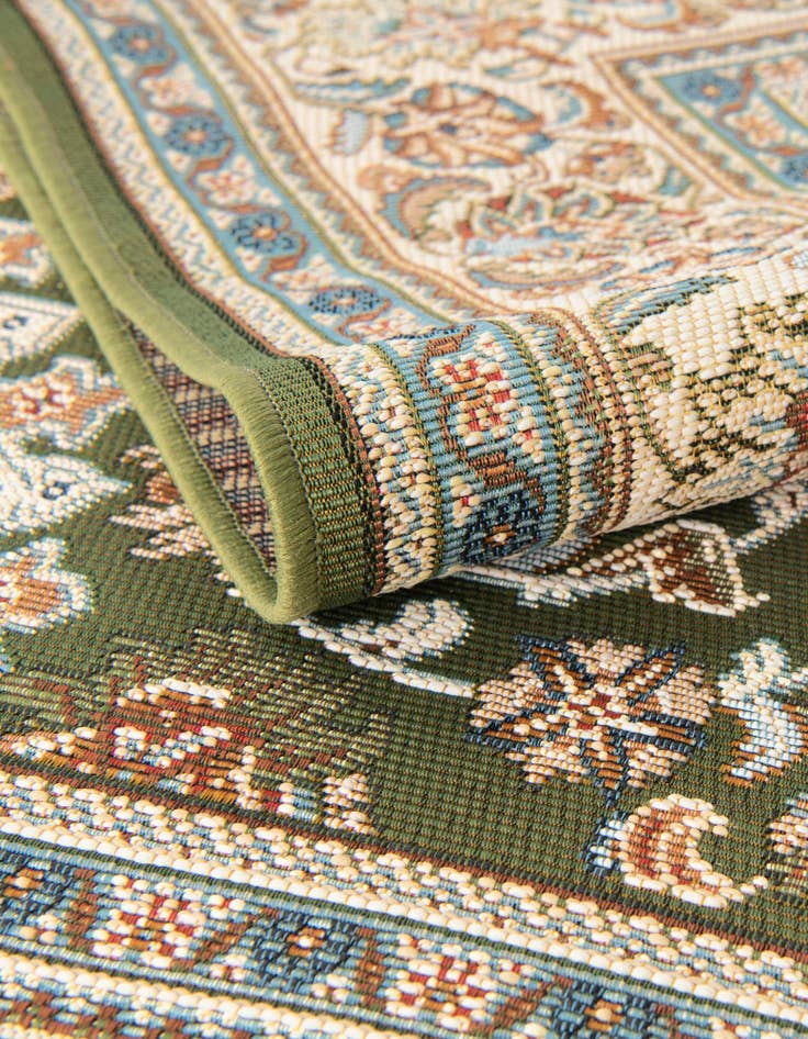 Detail image of 10' x 10'  Washable Traditional Indoor / Outdoor Square Rug