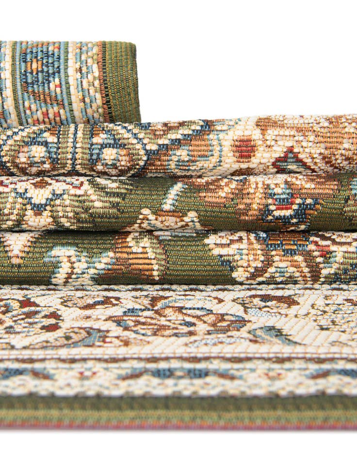 Detail image of 10' x 10'  Washable Traditional Indoor / Outdoor Square Rug