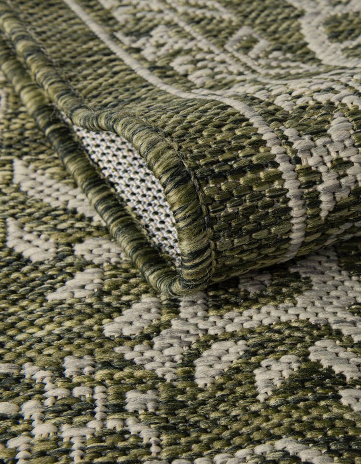 Detail image of 12' x 12' Easy-Clean Traditional Indoor / Outdoor Square Rug