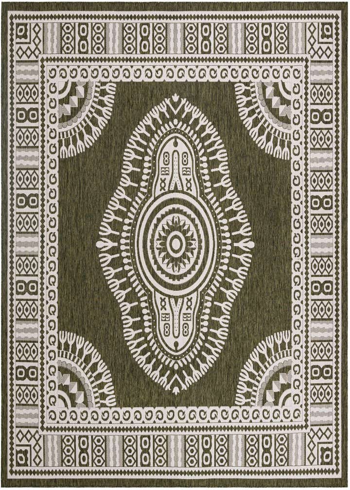 13' x 13' Easy-Clean Traditional Indoor / Outdoor Square Rug
